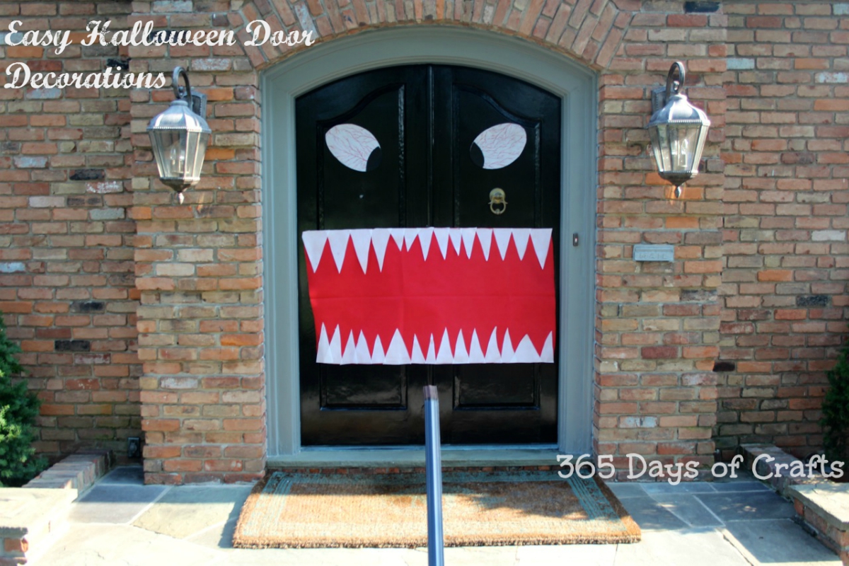 Halloween door decorations monster mouth
